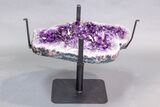 Dark Purple, Amethyst Geode Table - Includes Glass Table Top #212737-11